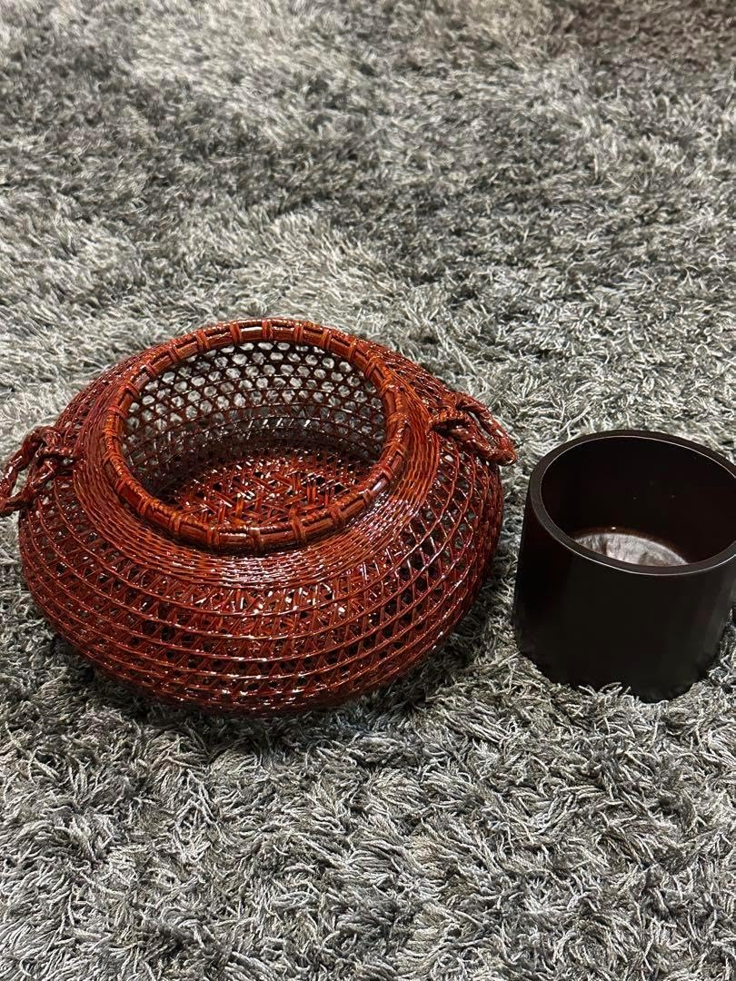 未使用 華道具 ラッパ型 銅 花入 重さ約3.6kg 金属工芸 花瓶 花器元箱