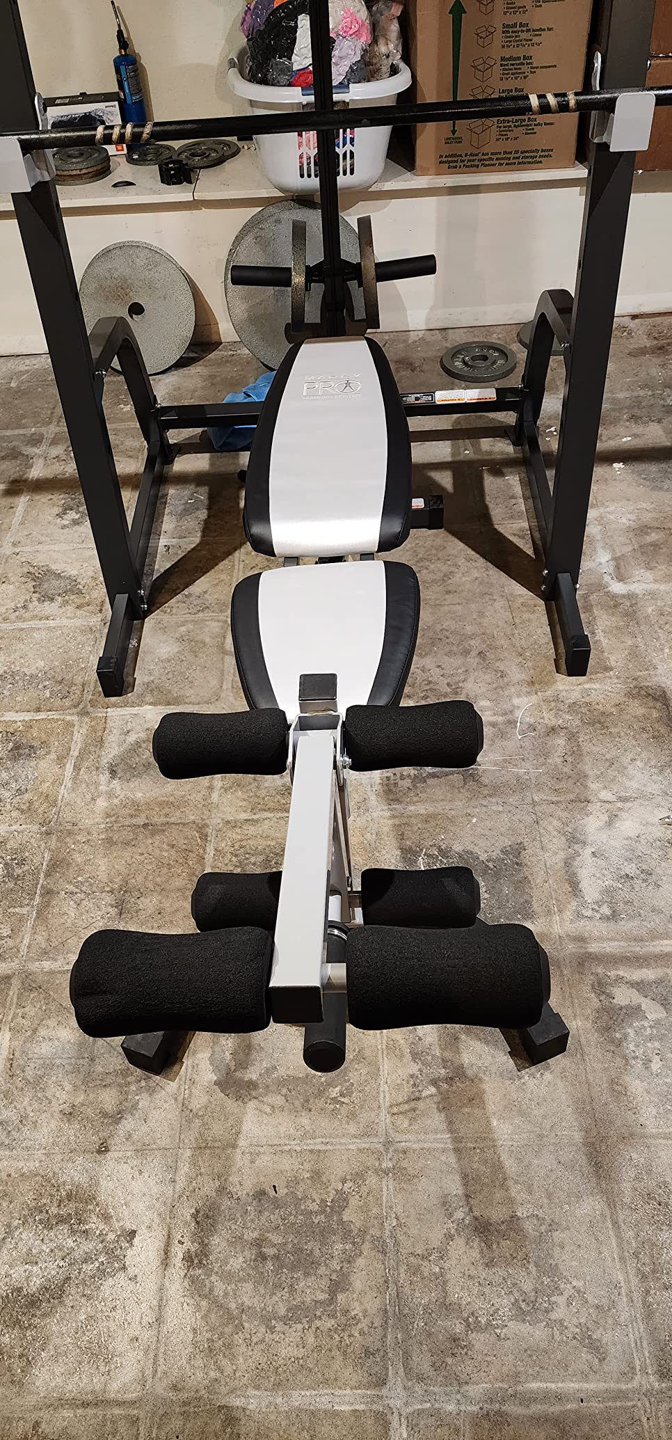 33/mo Finance Marcy Pro Deluxe Cage System with Weightlifting Bench