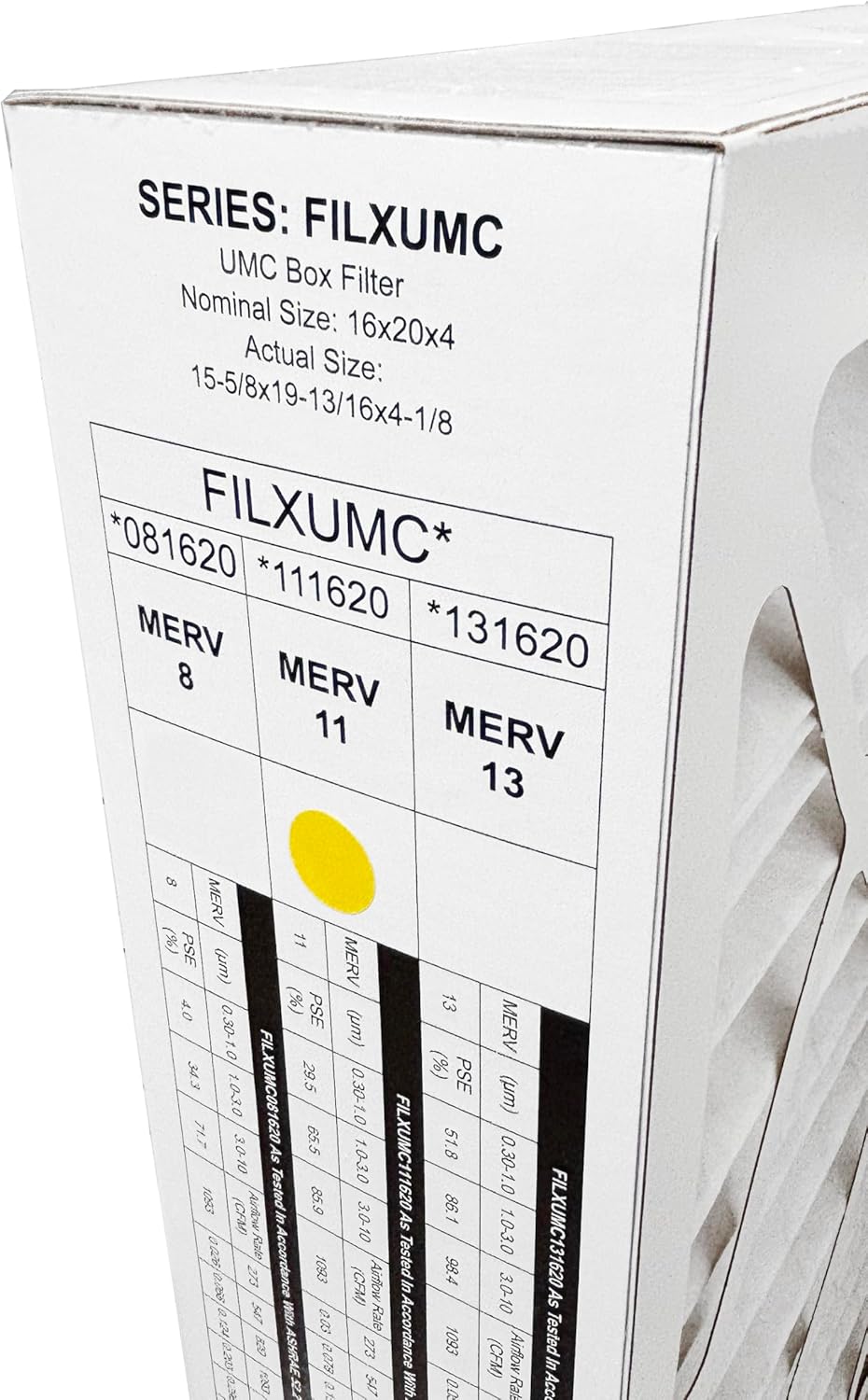 Carrier & Bryant FILXUMC111620-16" x 20" x 4" Pleated Air Filter, MERV 11 replaces old part # FILXXFNC0117 (1-Pack)