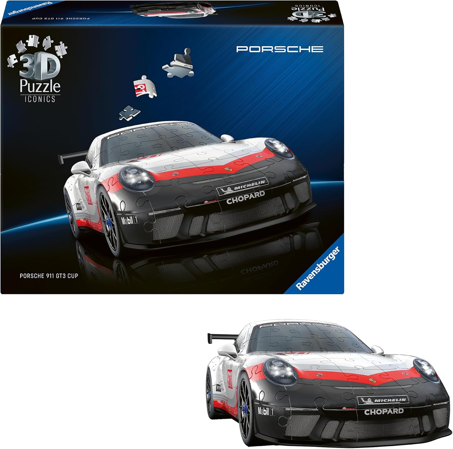 Ravensburger Iconics: Porsche 3D Puzzle for Kids 8+