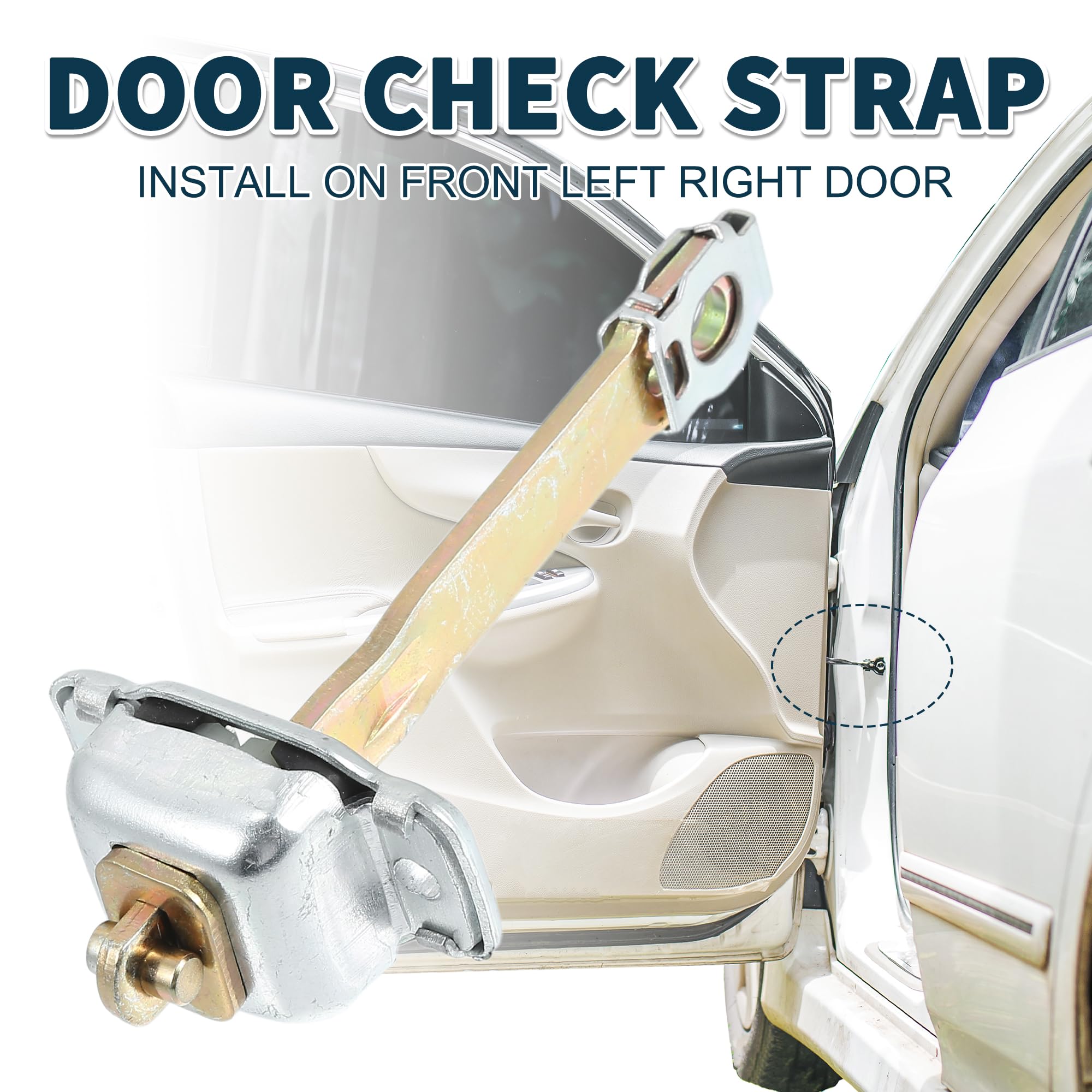 TUCKBOLD Door Check Strap Stopper Limiter for VW Transporter T4 1990-2003 No.701837249A, Bronze Tone, Silver Tone, 12x8.5x7.5cm - Image 2
