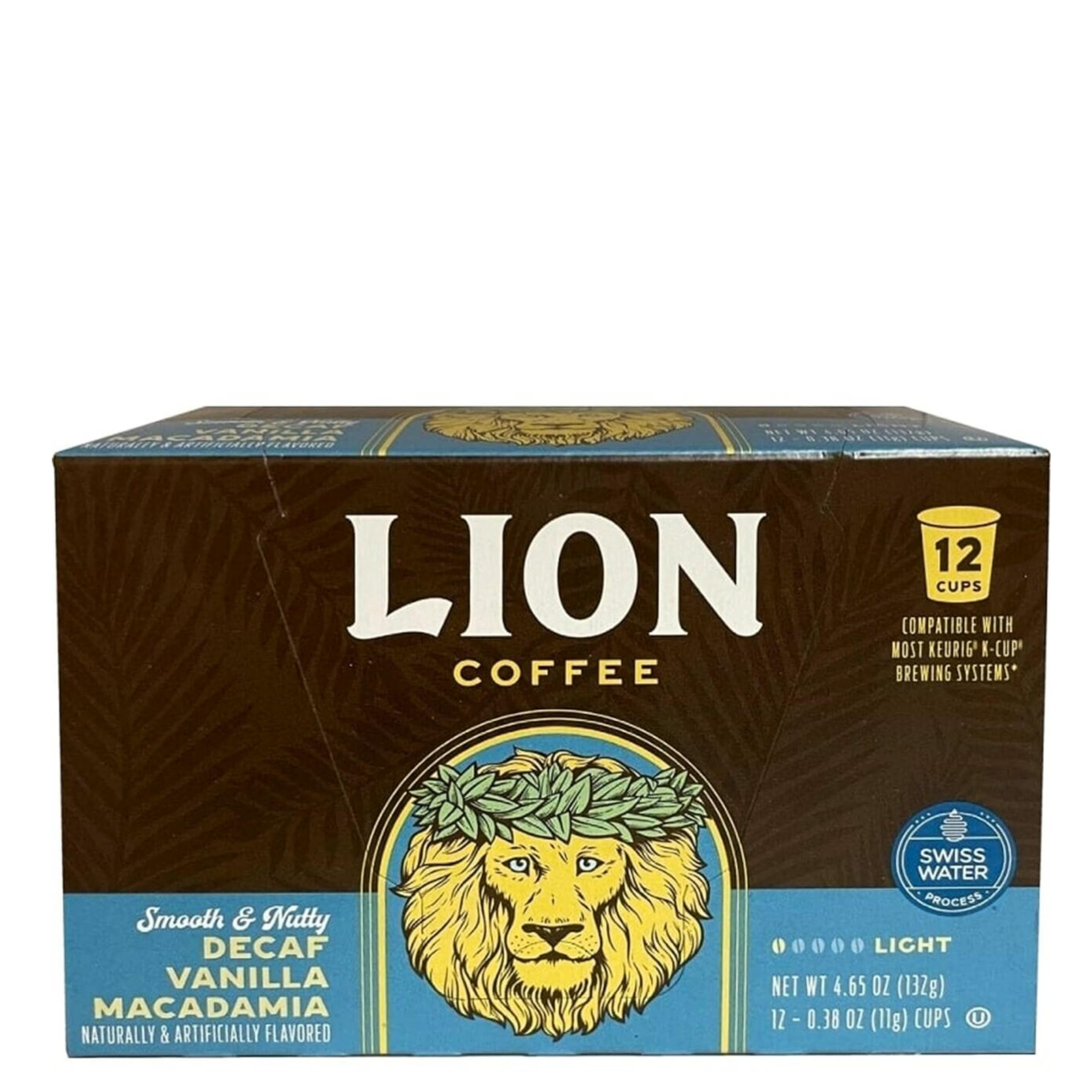 Amazon.com: Lion Coffee Swiss Water DECAF Vanilla Macadamia Medium