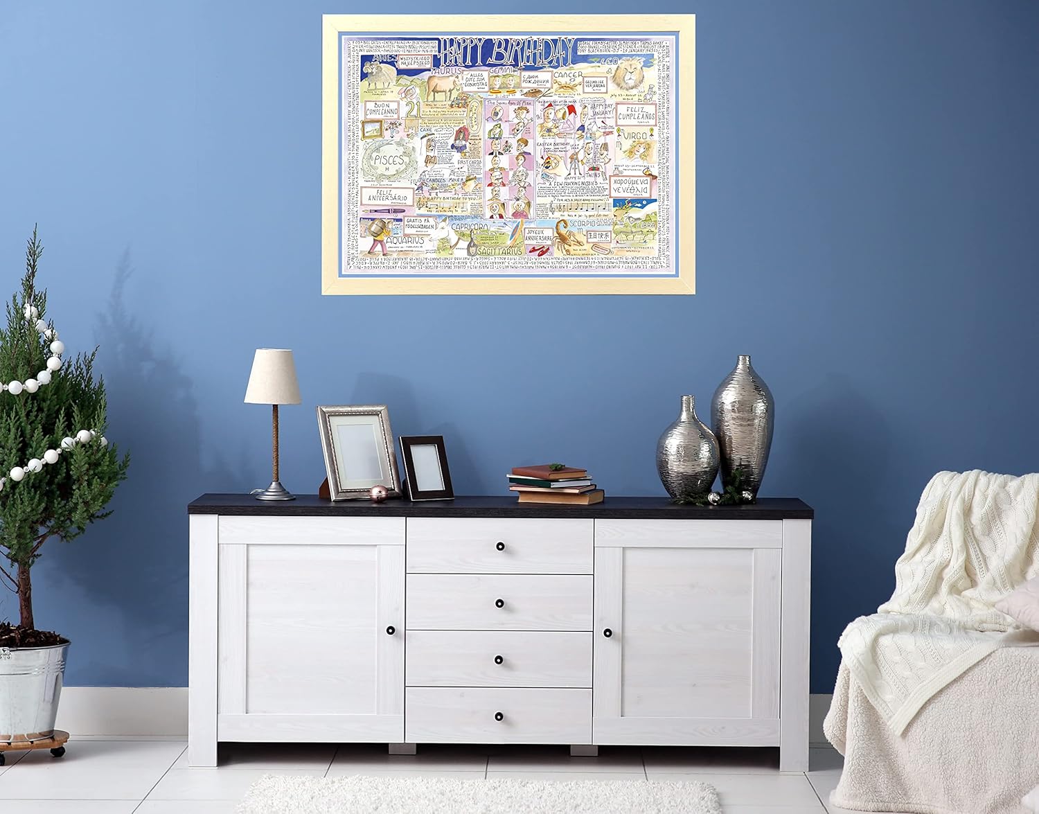 1000 Piece Jigsaw Puzzles - for Adults - Happy Birthday by Tim Bulmer, Large Size 66cm X 50cm. Challenging to Complete But Fun and Humorous Comical Funny Cartoon
