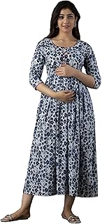 omsha Women's Cotton Floral Printed Anarkali Maternity Kurti for Women Cotton-picture-49