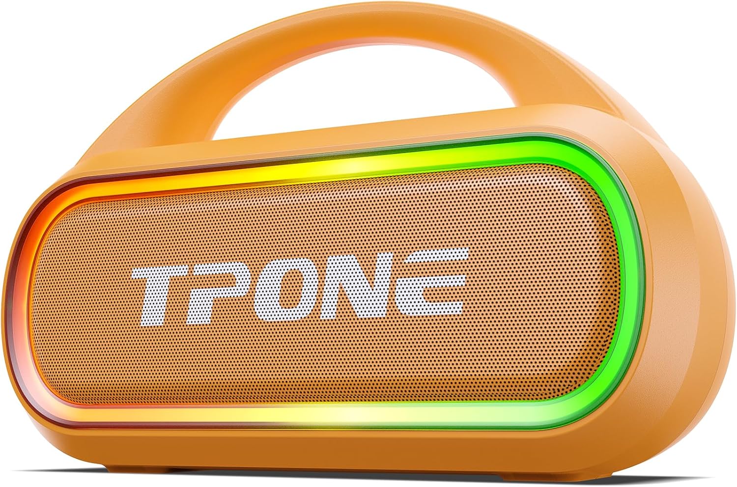 Product image of TPone Portable Bluetooth Speaker, 30W (Peak) Wireless Speaker for Outdoor, Up to 12H Playtime, IPX5 Waterproof with Light, TWS Pairing, for Home/Party/Outdoor/Beach, Birthday Gift (Peach Fuzz)