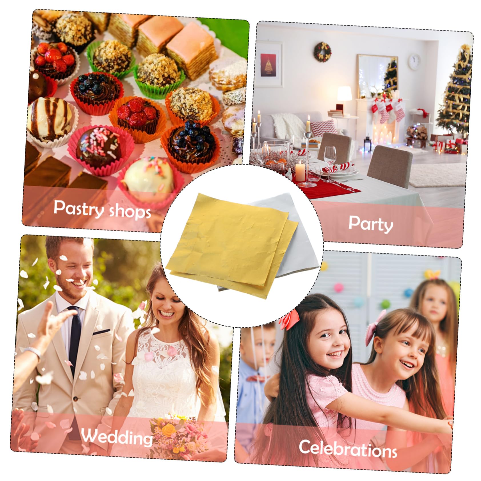 IMIKEYA 100pcs Nougat Candy Wrappers Sweet Lolly Paper Cookie Sleeves for Packaging Chocolate Wrapping Paper Biscuits Wrappers