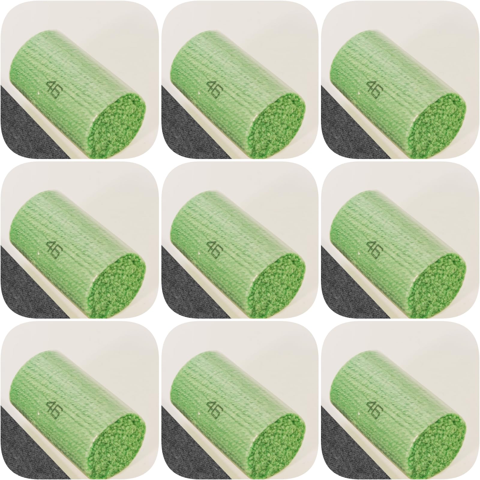 Yglnden 10 Bundles Latch Hook Kit Colorful Yarn Bundles Cut Rug DIY Latch Hook Yarn for Handmake Craft Sewing Knitting for Adults (10 Bundles# Green D)
