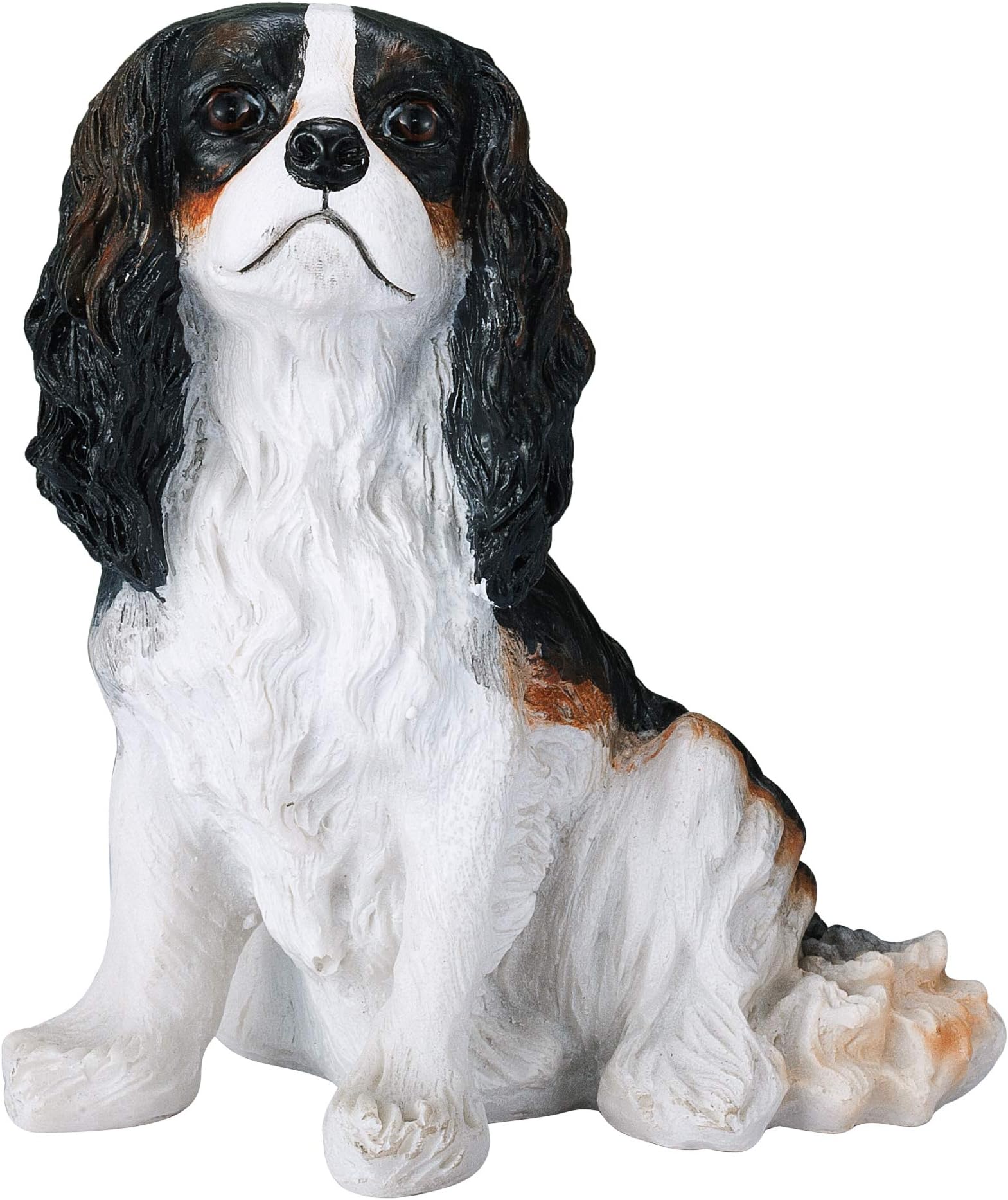 Chapman Sculptures Cavalier King Charles Spaniel Hand Painted Statue 5.6" (Tri Colour)