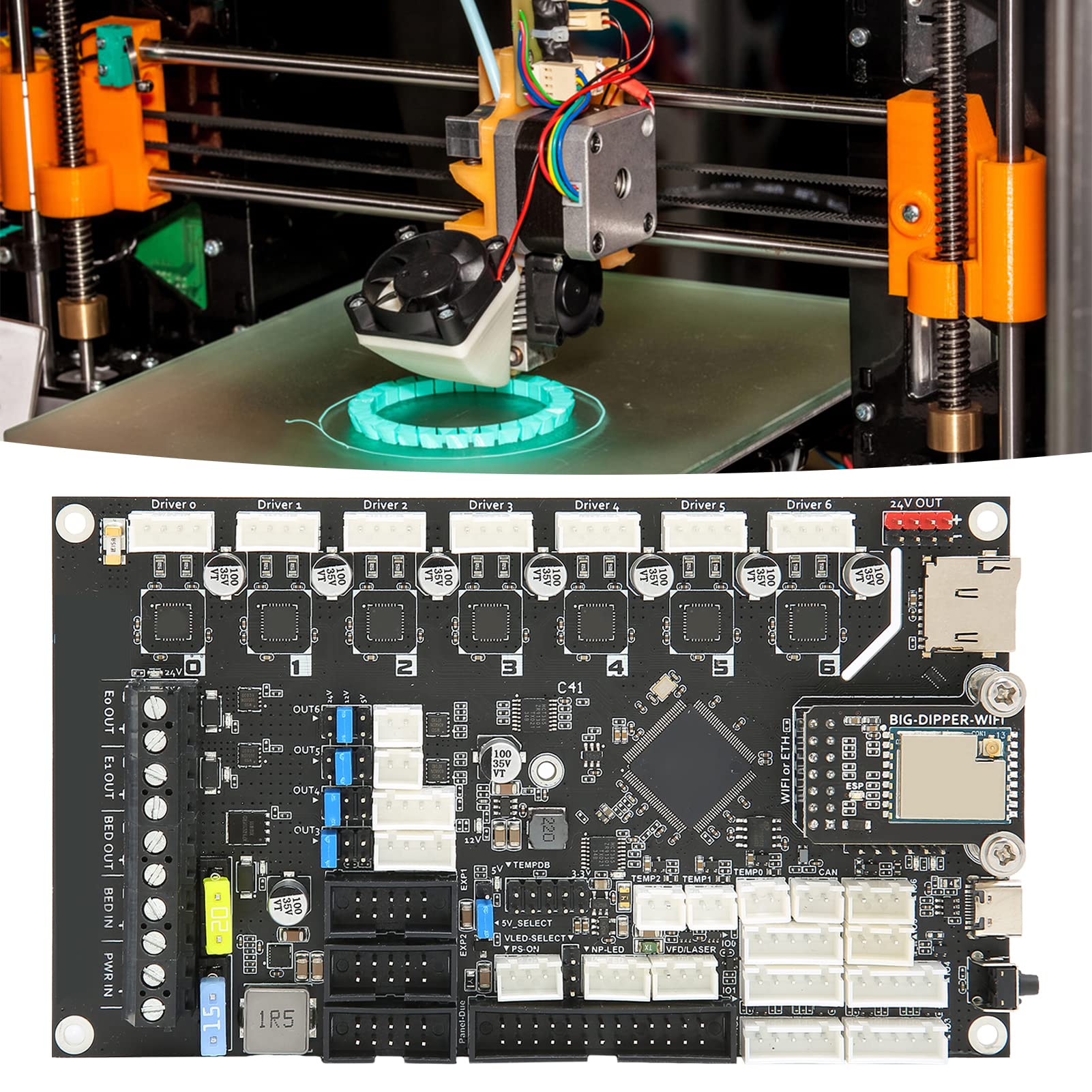 Amazon | 3Dプリンターマザーボード、PCBLCD素材800x480解像度3D