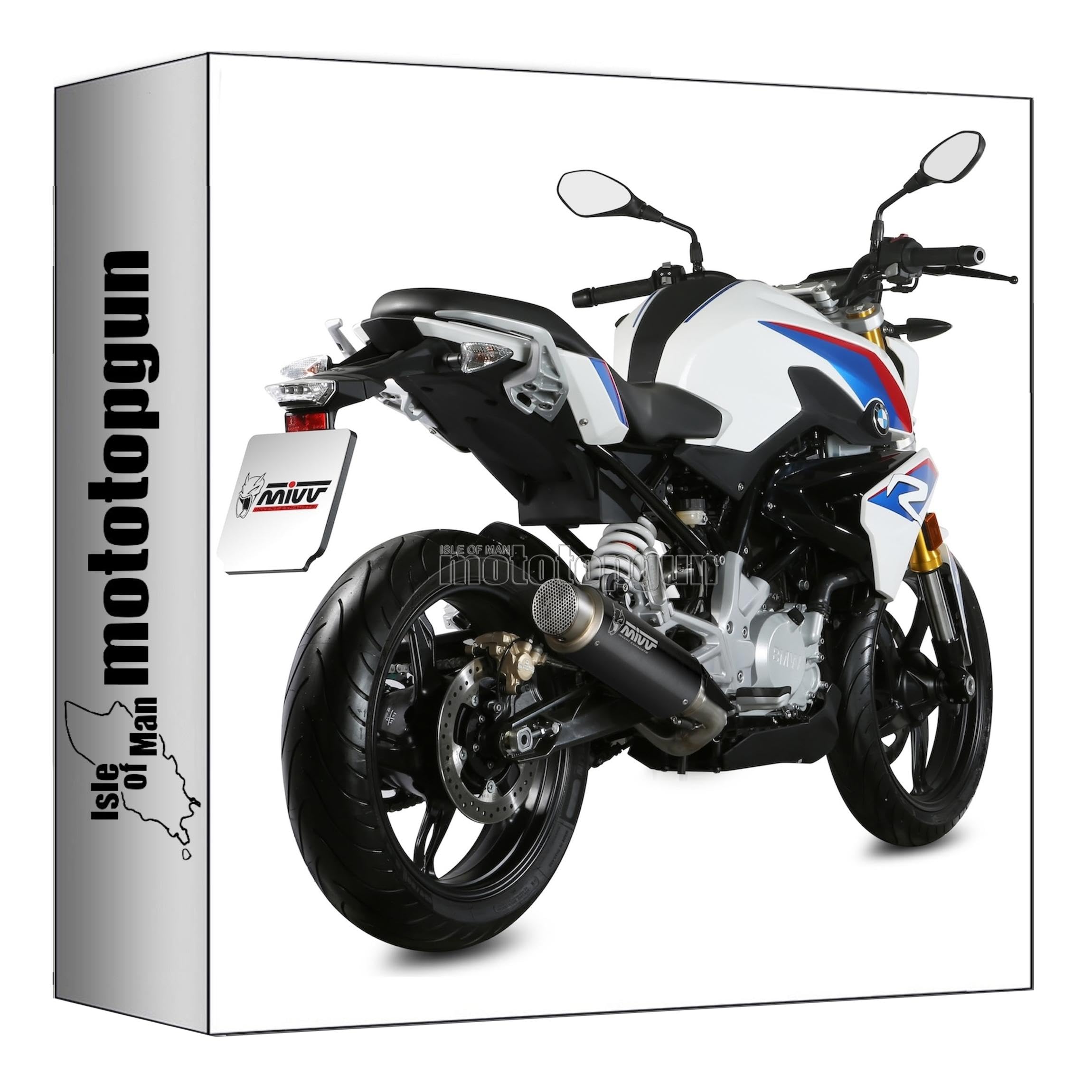 mivv tubo de escape completo homologado nocat gp-pro acero negro compatible con bmw g 310 r g310r 2018 2019 2020 2021 2022 mototopgun