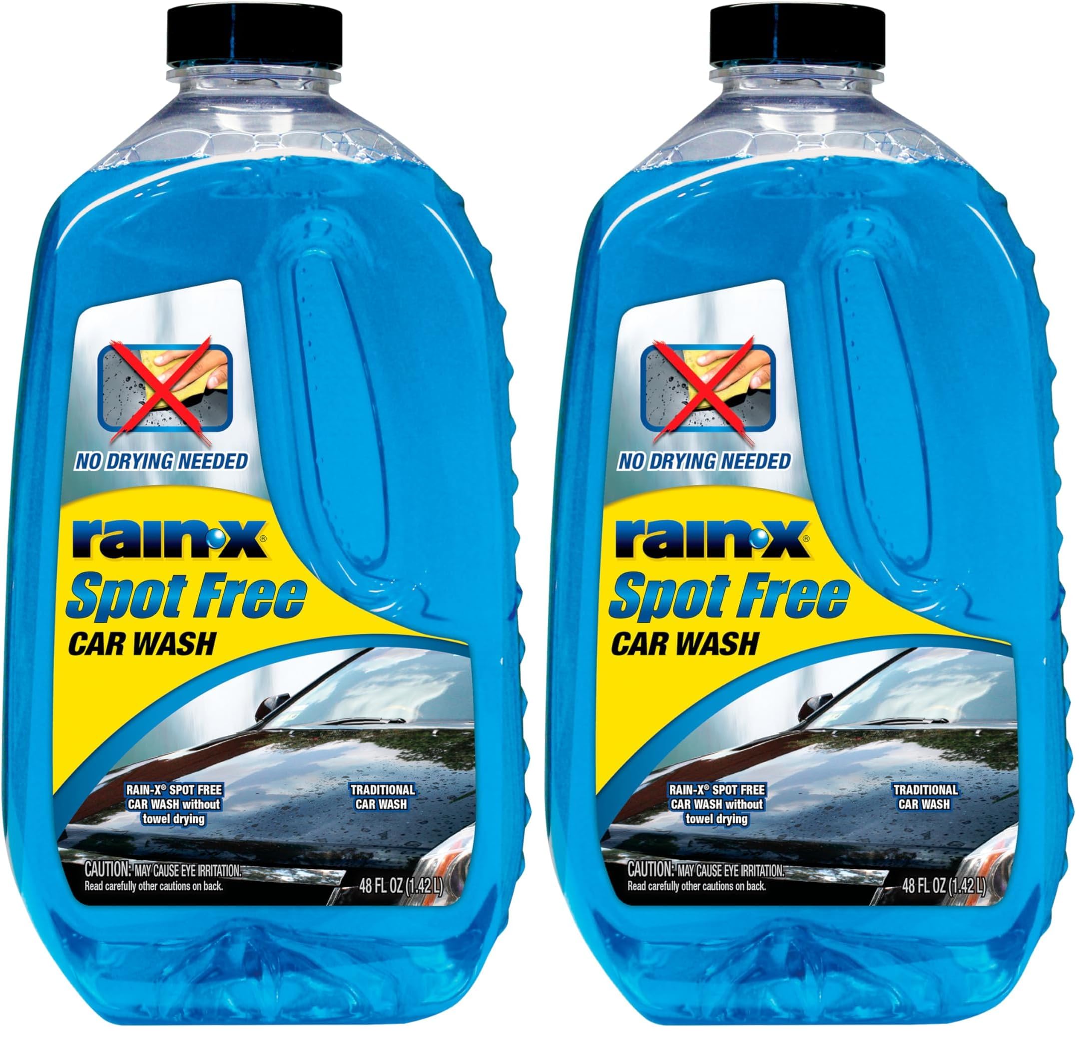 Rain-X 620034-48 fl oz - Deep Cleaning, High Foaming Soap Provides Spot Free Shine with No Towel Or Hand Drying Needed (Pack of 2)