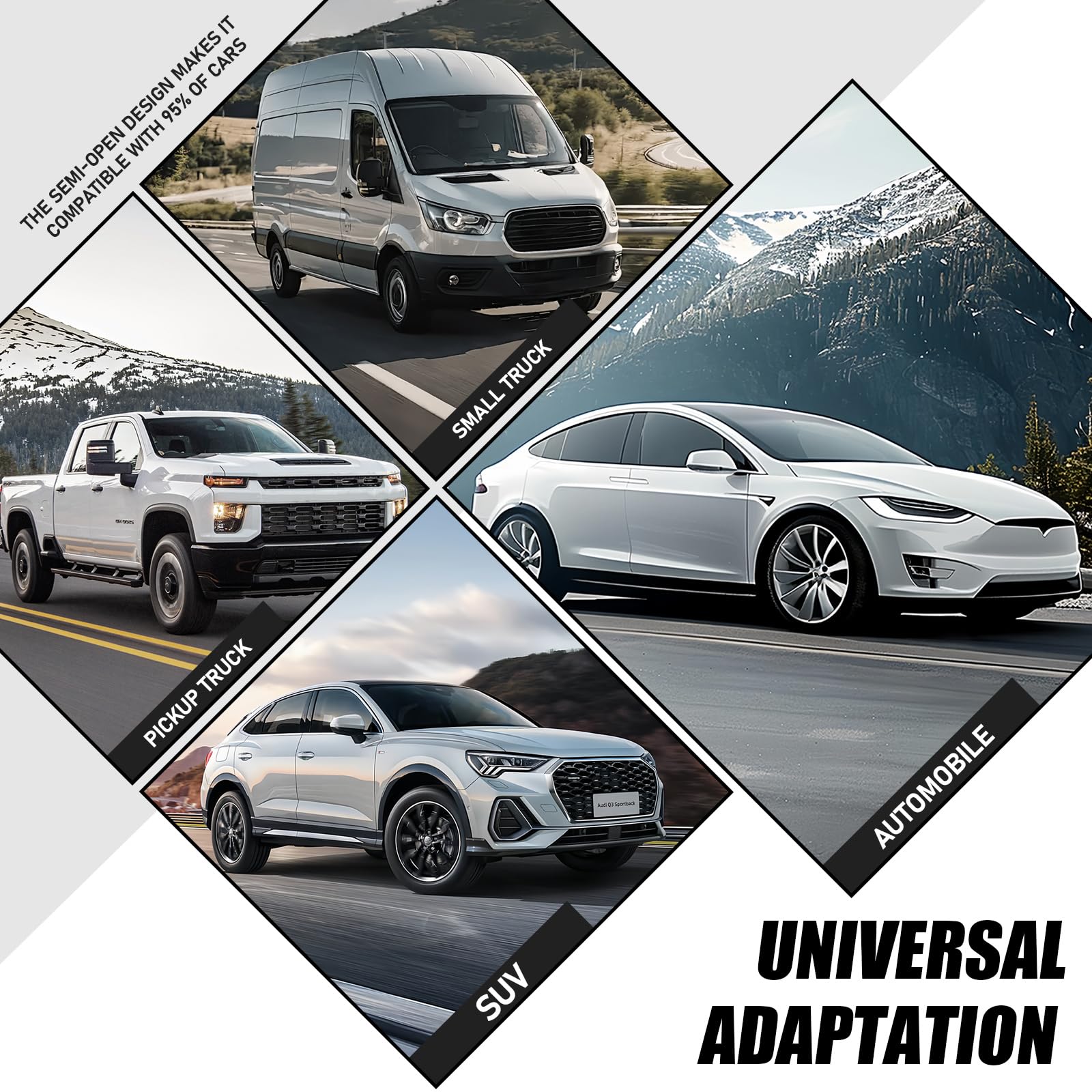 2 Stück PU Kunstleder Auto Vordersitzbezüge, Schwarz mit Rhombus Motiv | Universelle Passform , Airbag Kompatibel, Verschleißfest & Atmungsaktiv, Einfache Montage Autositzbezüge Set
