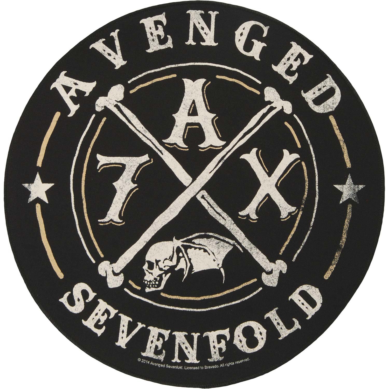 Avenged Sevenfold A7X Back Patch Black 28.5x28.5cm : Amazon