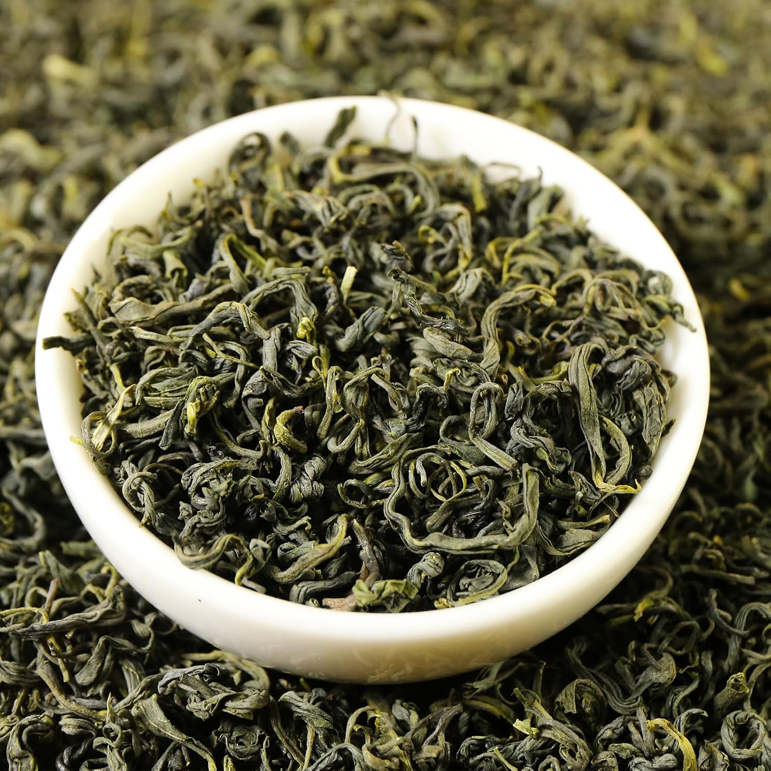 FullChea - Maojian - Chinese Yunwu Green Tea - Green Tea Loose Leaf - Mao Jian Tea - Refreshing Brisk - Improve Focus (8.8oz / 250g)