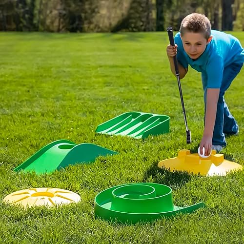 Miniatura 6 de Juego de putting Mini obstáculo de golf, putter para el hogar, oficina, juego al aire libre adecuado para niños, adolescentes, adultos