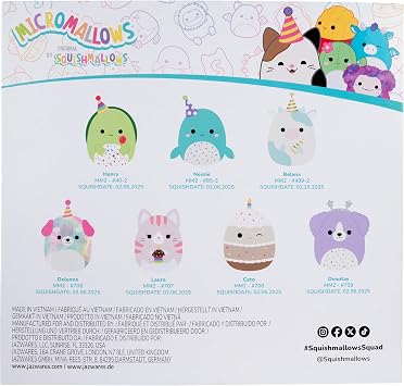 Squishmallows Original Micromallows Plush Birthday Countdown 7-Pack