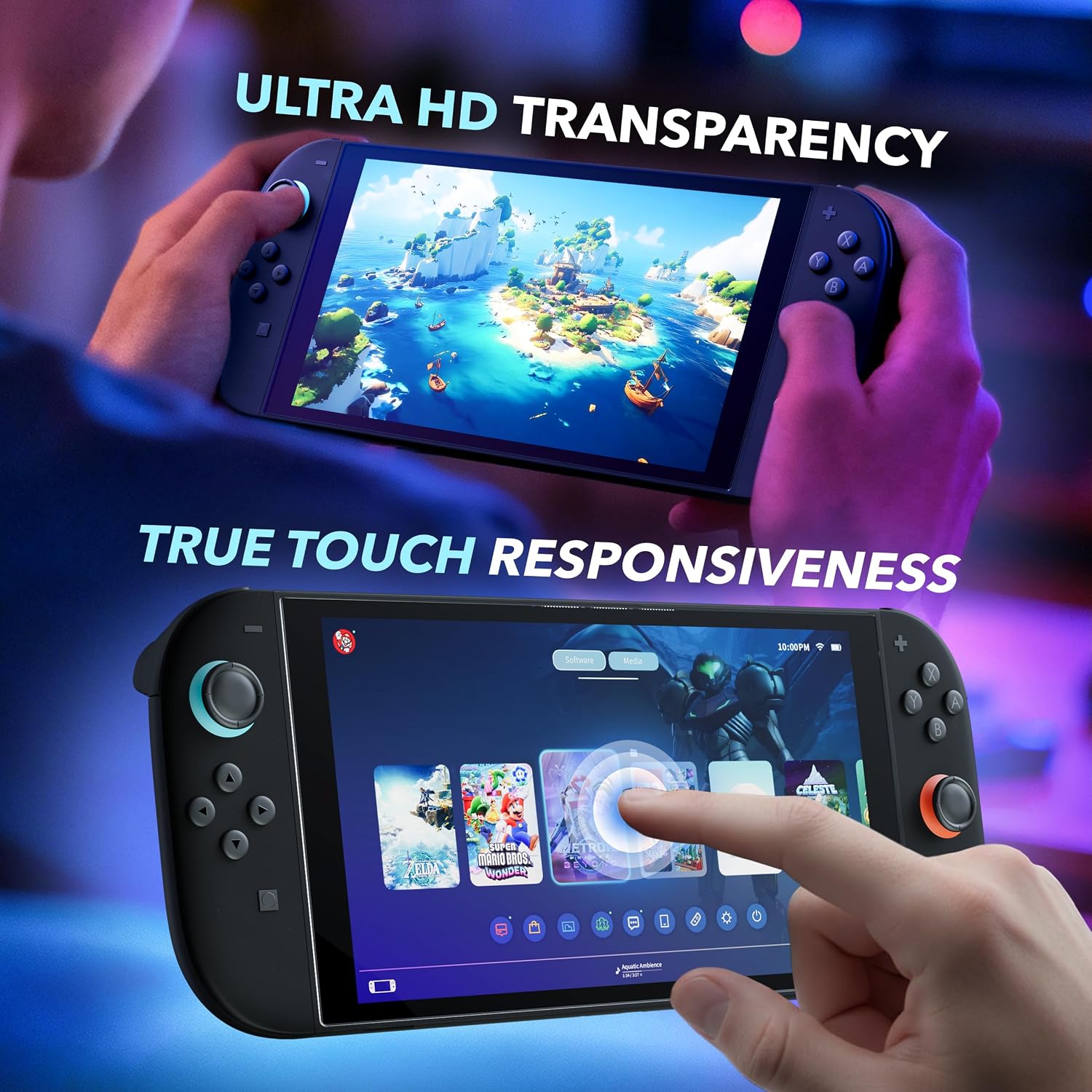 Deppa [2 Pack Screen Protector for Nintendo Switch 2 (2025) with Easy-Fit Alignment Tray, Ultra HD Clear & Anti-Scratch, Anti-Glare, Bubble-Free, 3D Full Coverage 5 81njaqlefPL. AC SL1500