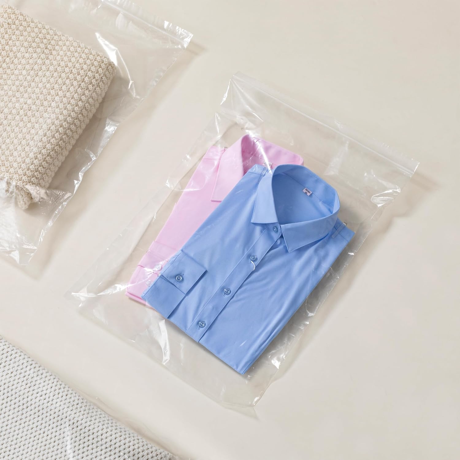 joybest 10 X 13 Inch (1000 Pcs) Clear Plastic Bags, Reclosable Zipper Poly Bags with Resealable Zip Top Lock for Clothing, T-Shirt, Travel, Storage, Packaging & Shipping