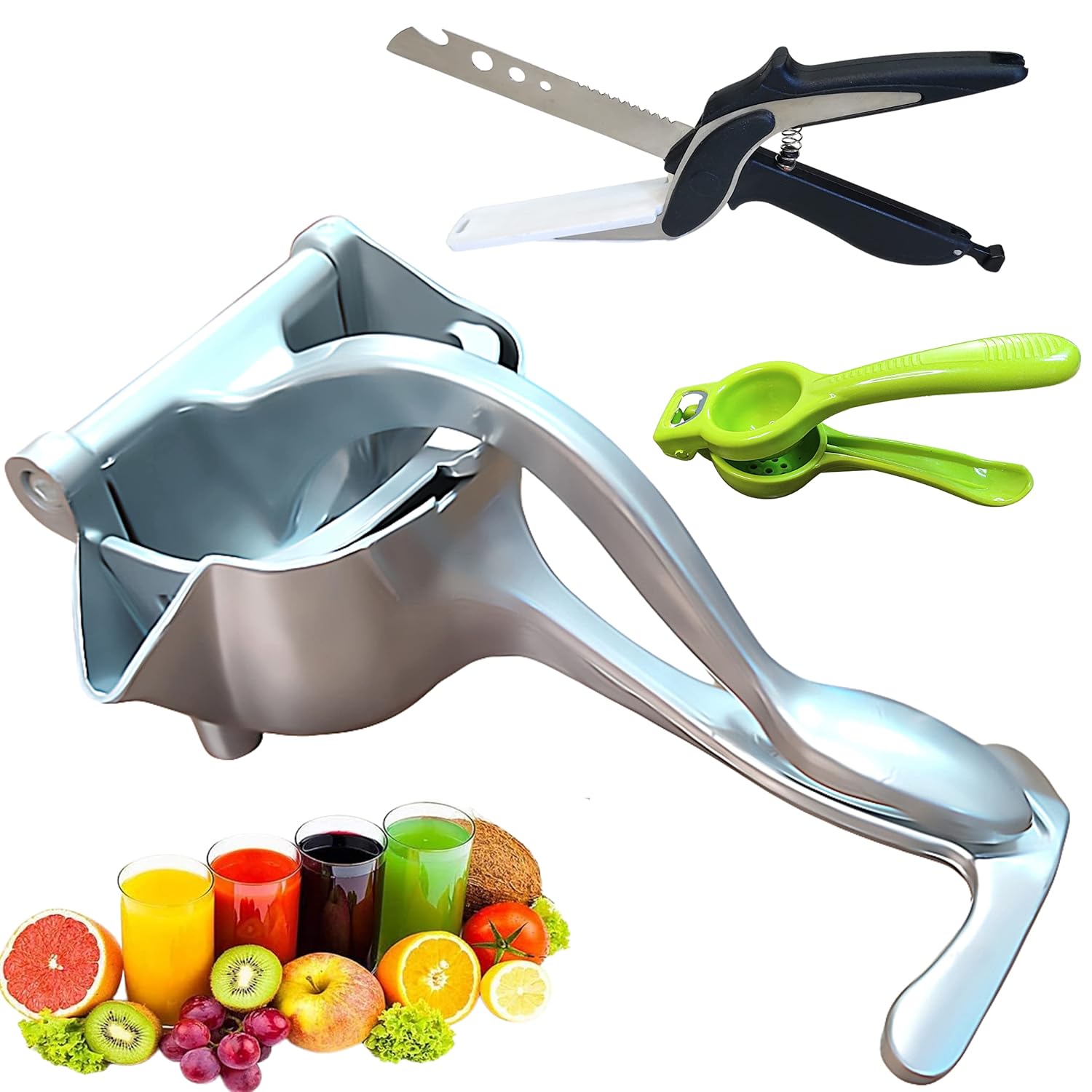 Buy Aluminium Manual Juicer For Fruits With Lemon Squeezer