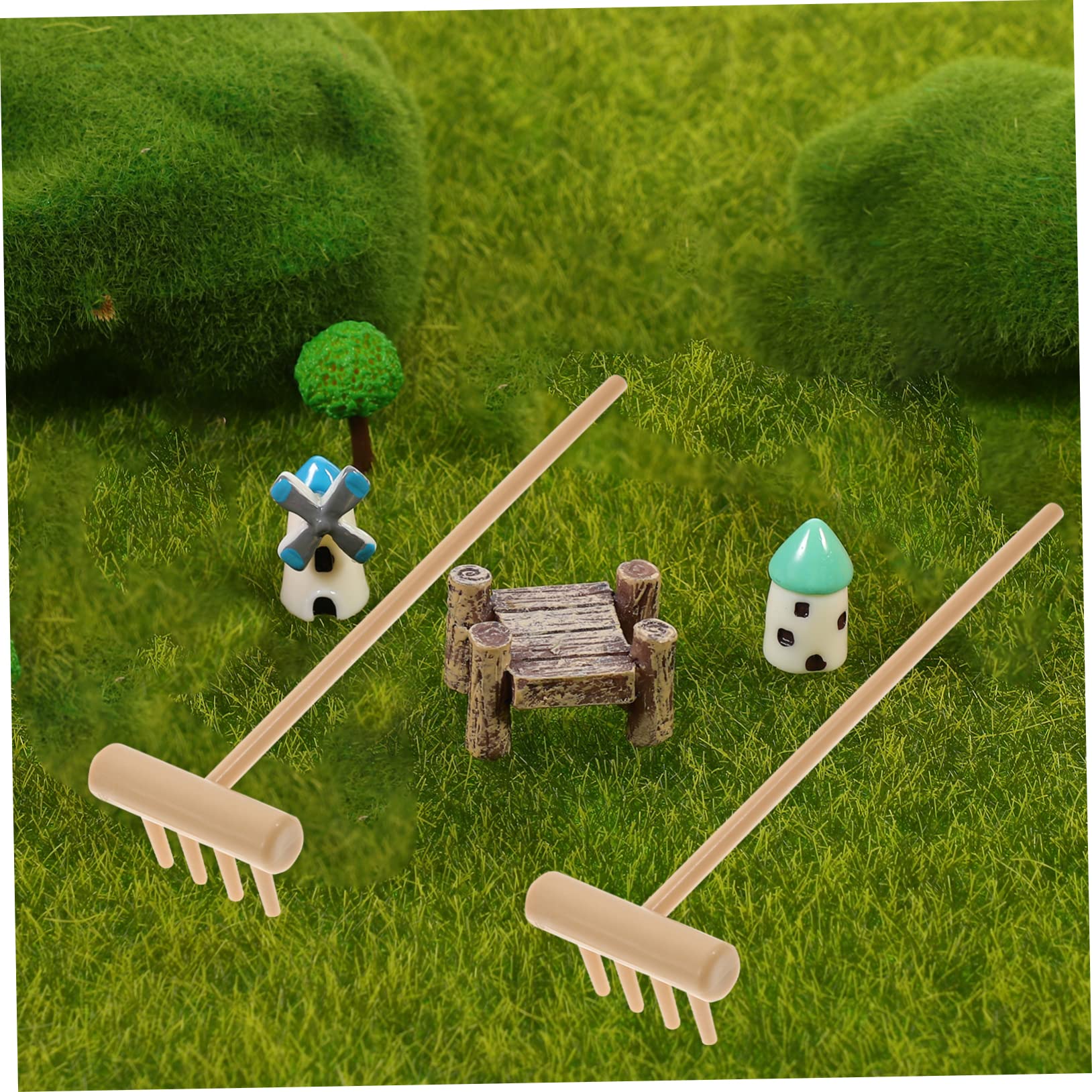 Toyvian Mini Table De Sable Zen En Mousse - Jardin Zen De Bureau Avec Râteau - Décoration Relaxante Anti-Stress