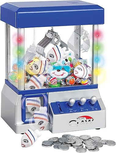 The Claw - Máquina agarradora de juguetes con luces intermitentes y sonidos y felpa de animales, cuenta con una máquina electrónica de agarre de