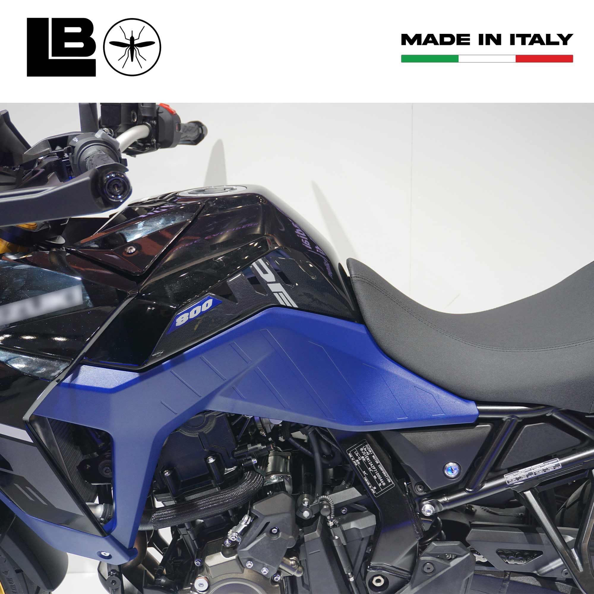 3D Carbon Fiber Tank Stickers & Side Protectors For Suzuki Motorcycles - Made In Italy
