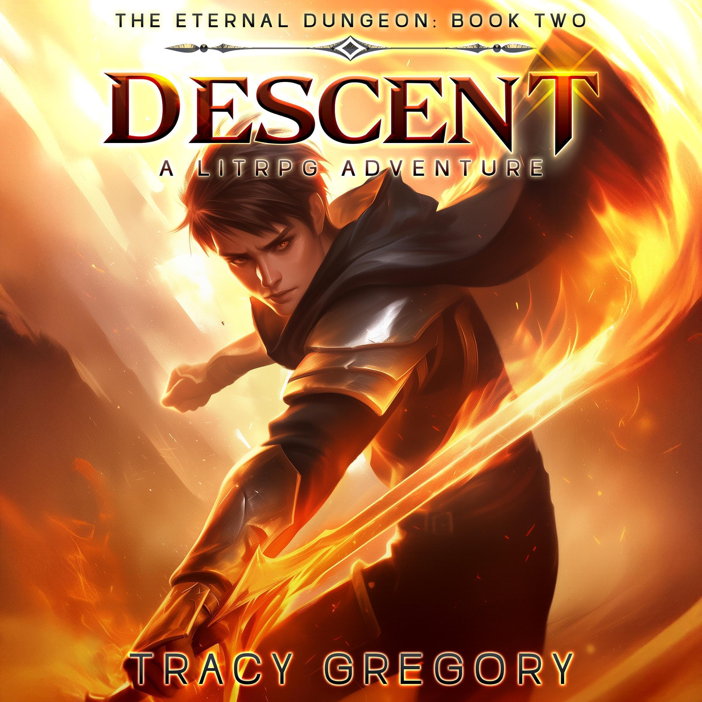 Cover art for Descent: A LitRPG Adventure (The Eternal Dungeon, Book 2)