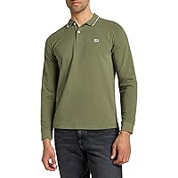 Lee Polo da Uomo LS Pique, Mercantile Green