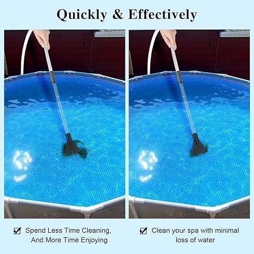 Miniatura 2 de Aspiradora de spa para bañera de hidromasaje, aspiradora manual de piscina, interruptor de control de válvula de bolsa de aire ajustable, manguera