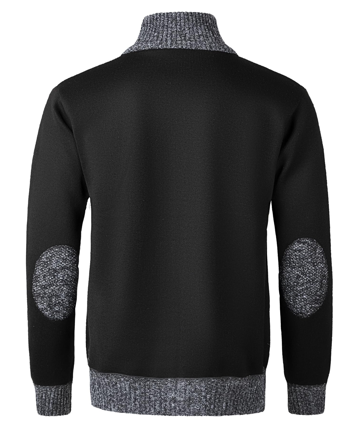 Cardigan da Uomo Lavorato a Maglia con Cerniera Intera Giacca Stand Collare Classico Felpa Manica Lunga Giacca Pullover con Zip Invernale