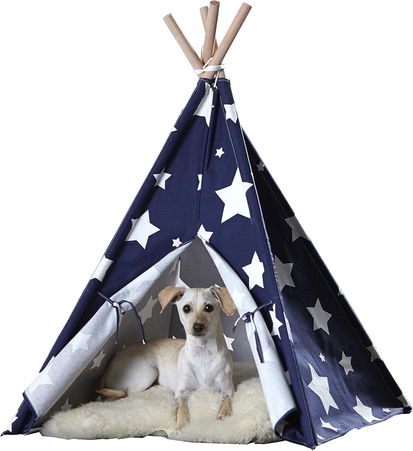 zoovilla Orange Puzzle Medium Pet Teepee