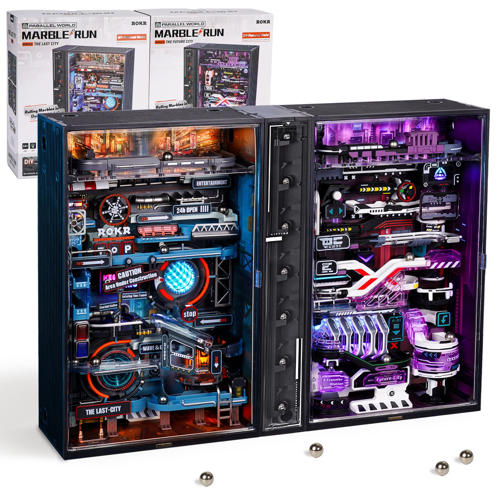 ROKR MARBLE RUN DIYキット Amazon.com: ROKR Marble Run Model Building Kit, 3D Puzzles