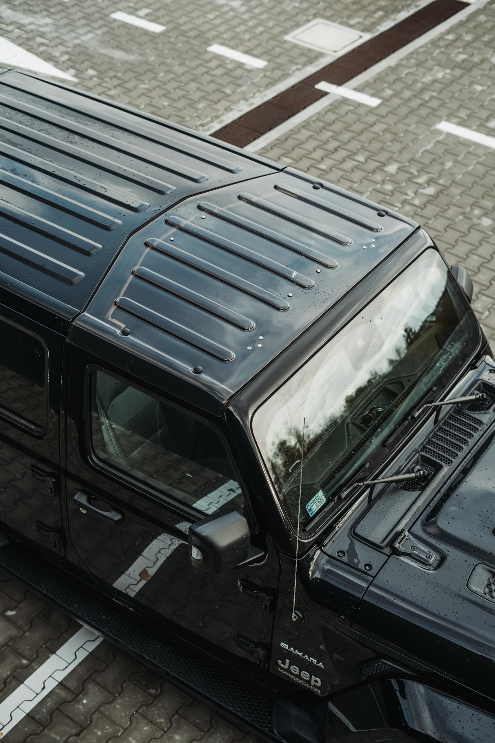 Panorama-Verdeck klares Panorama-Hardtop getönt UV-beständig transparentes Oberseite passend für Wrangler JL Gladiator JT Premium Dark Edition