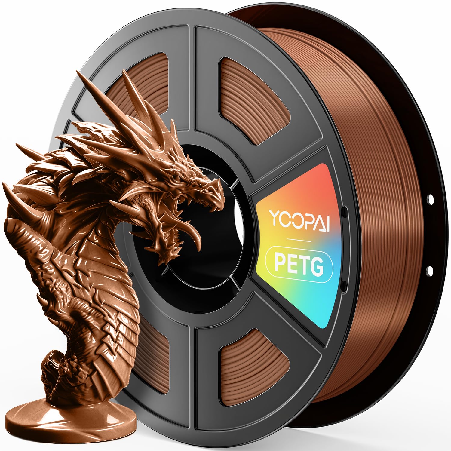 PETG Filament, Brown petg, 3D Printer Filament 1.75mm 1KG (2.2lbs) Brown