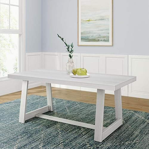 Miniatura 25 de Plank+Beam Banco de Comedor de Granja de 60 Pulgadas, Banco de Entrada de Madera Maciza, Banco de Madera para Exteriores, Asiento de Comedor de