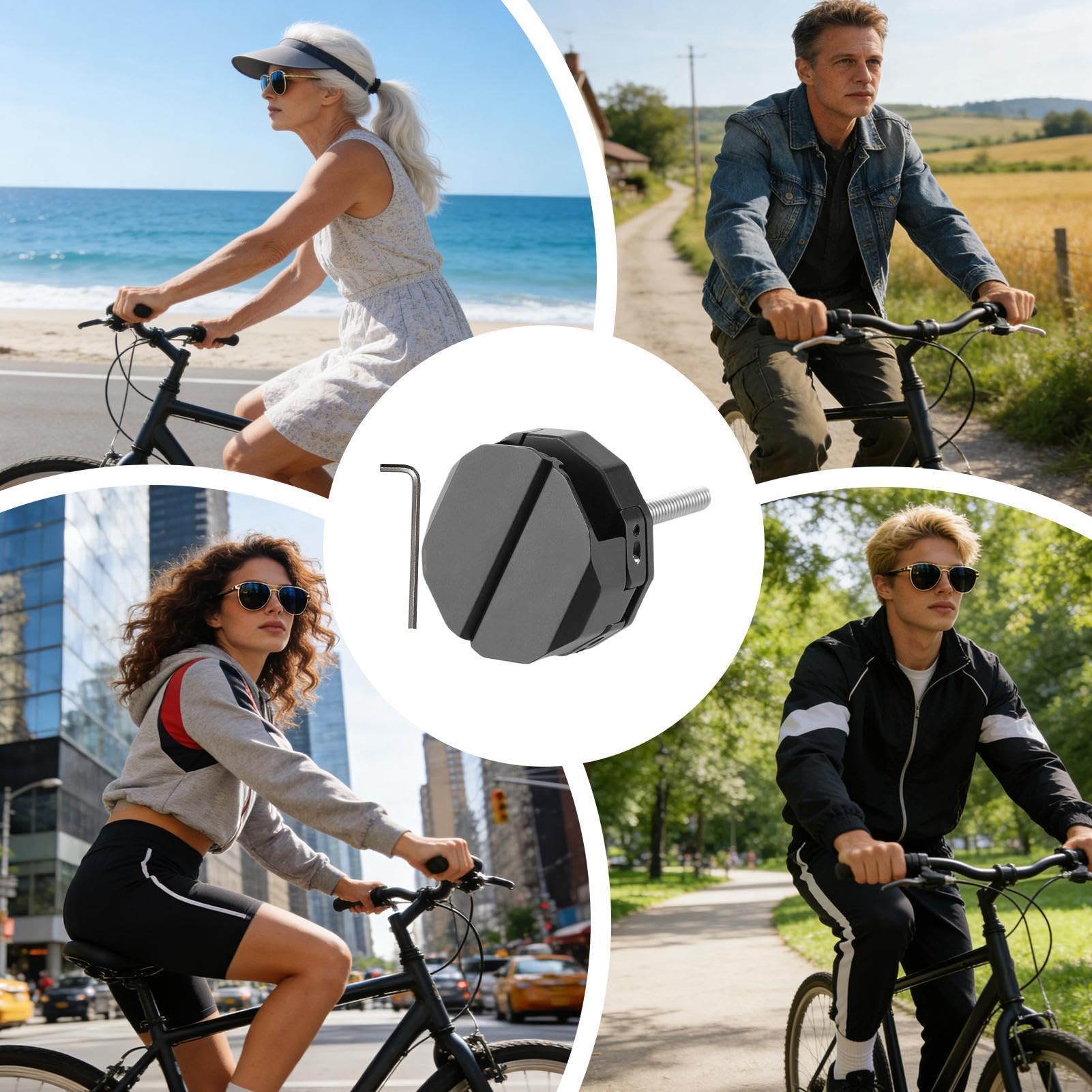 Soporte de teléfono para bicicleta, fijación de aluminio antivibración