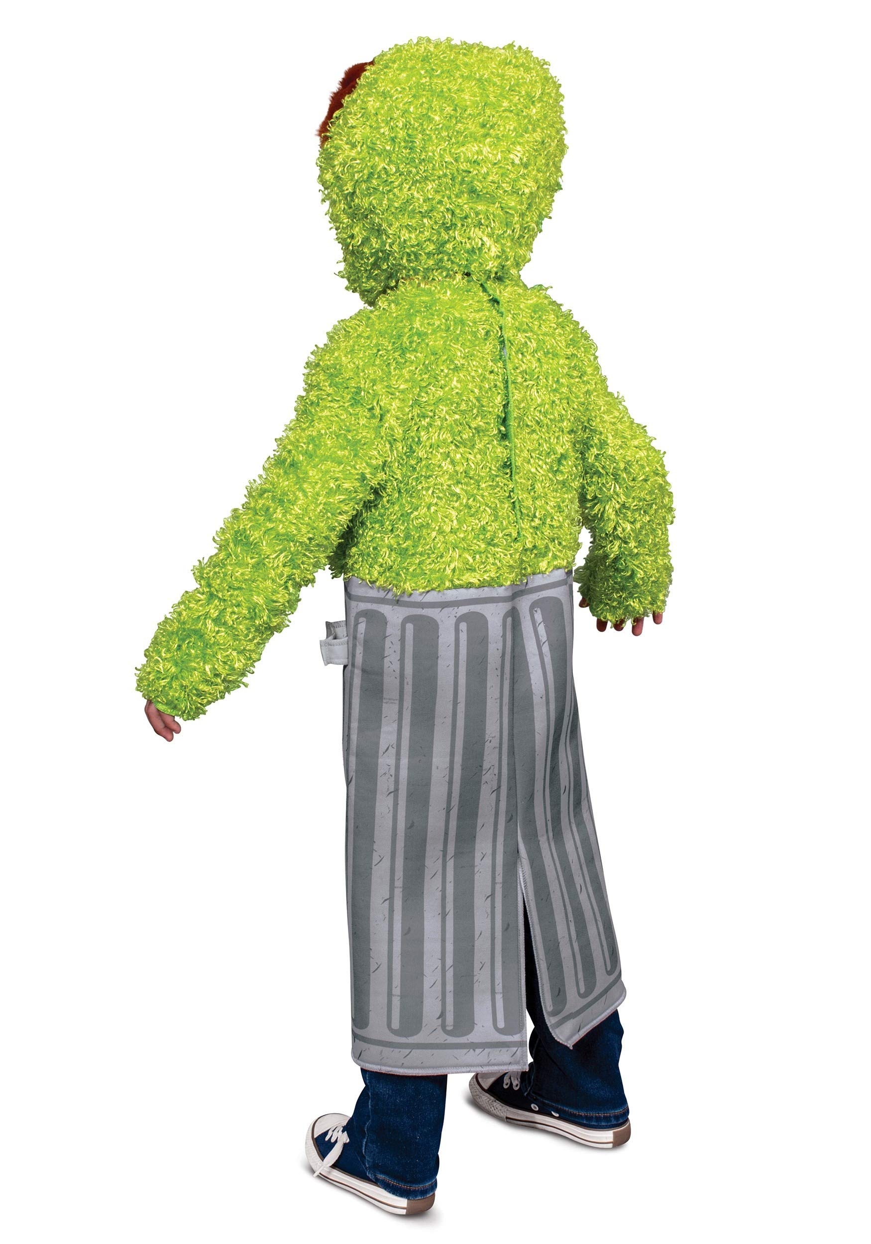Costume da Oscar the Grouch, costume ufficiale per bambini, taglia Sesamo Streat Oscar