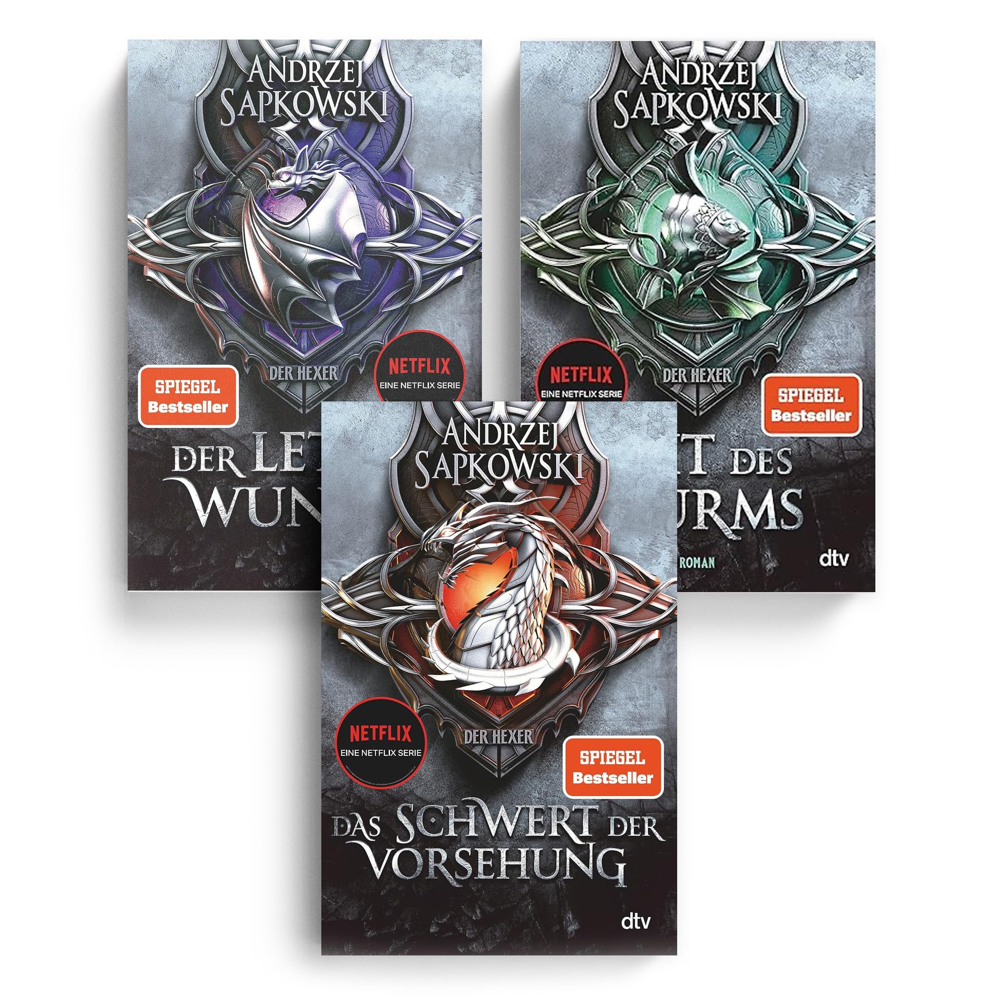 Andrzej Sapkowski - Die Vorgeschichte der Hexer Buchset Band 1-3: Der letzte Wunsch, Zeit des Sturms & Das Schwert der Vorsehung - The Witcher Saga mit exklusivem Lesezeichen für Fantasy Fans