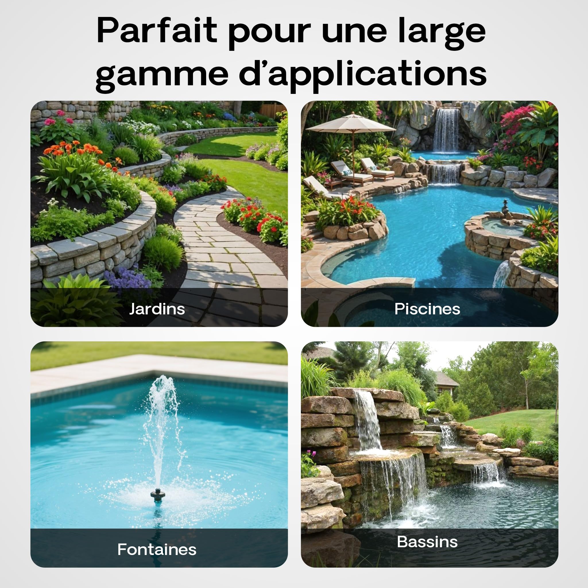 Wiltec Tuyau d'aspiration noir 10 m Ø 25 mm (1") 130 g/m PVC Spirale de renforcement pour arrosage irrigation jardinage