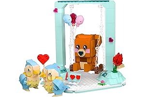 Valentine Love Birds Brown Bear Building Sets Compatible with Lego