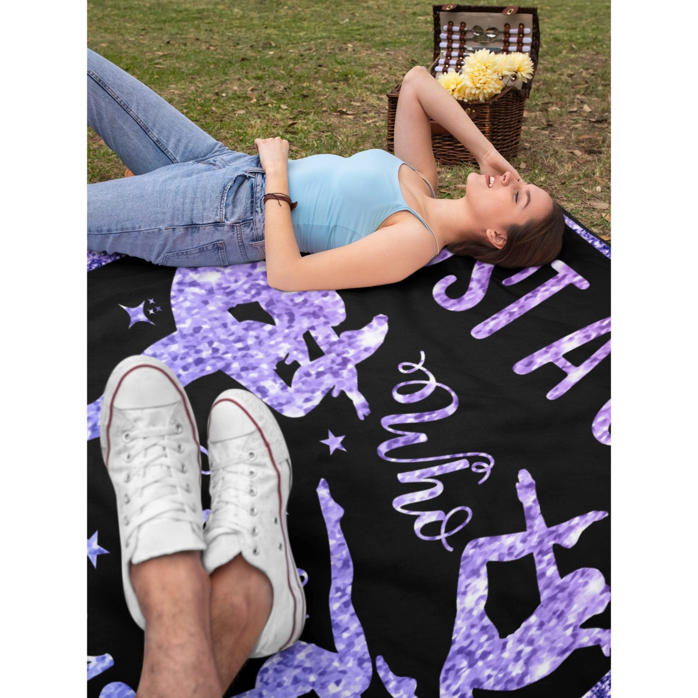 Just A Girl Who Loves Gymnastics (1) Blanket Soft Cozy Throw Blankets Flannel Blankets for Couch Bed Living Room 50"x40" （S） for Kid