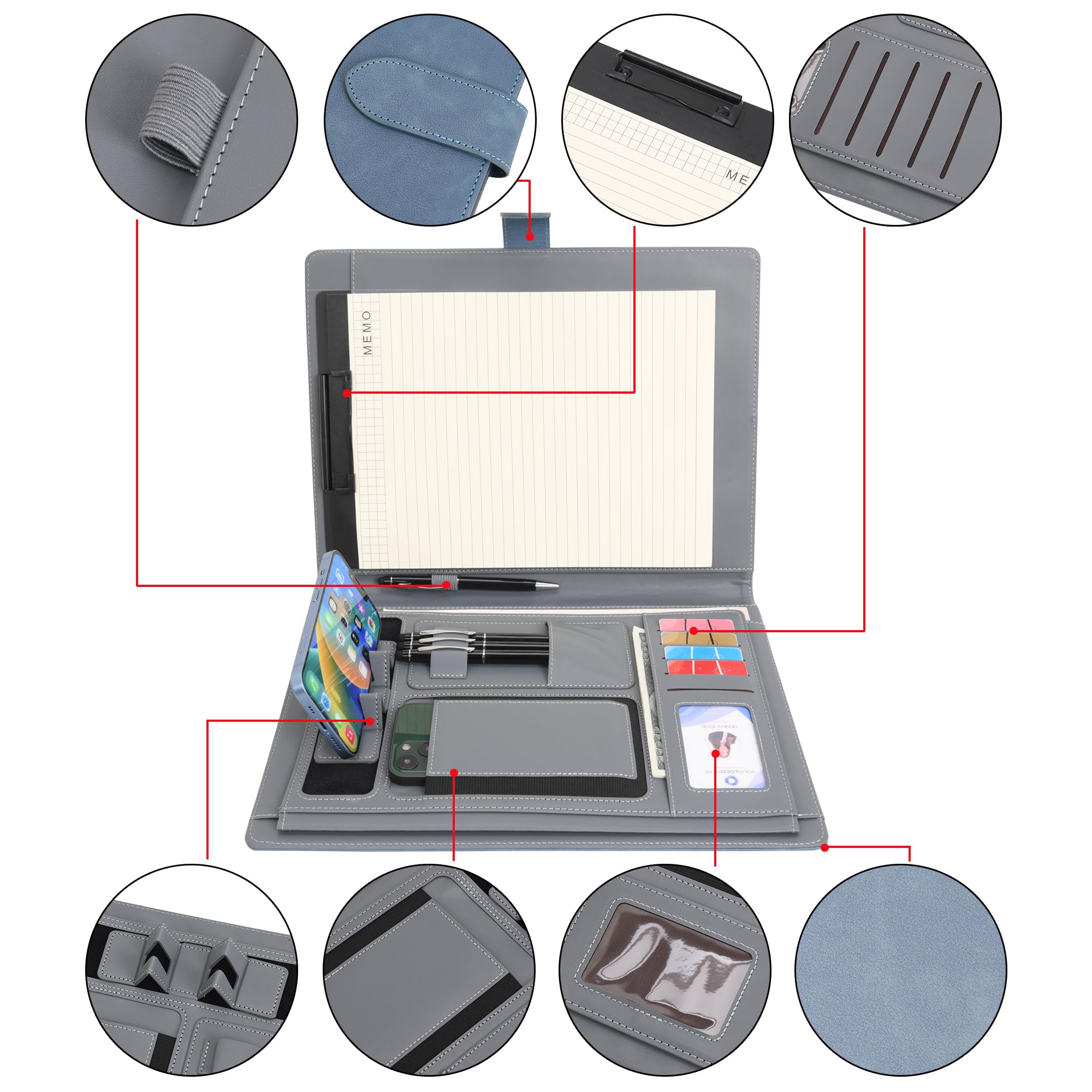 Portadocumentos Gabol Alpha A4 Rojo Con Cremallera · Gabol · El Corte