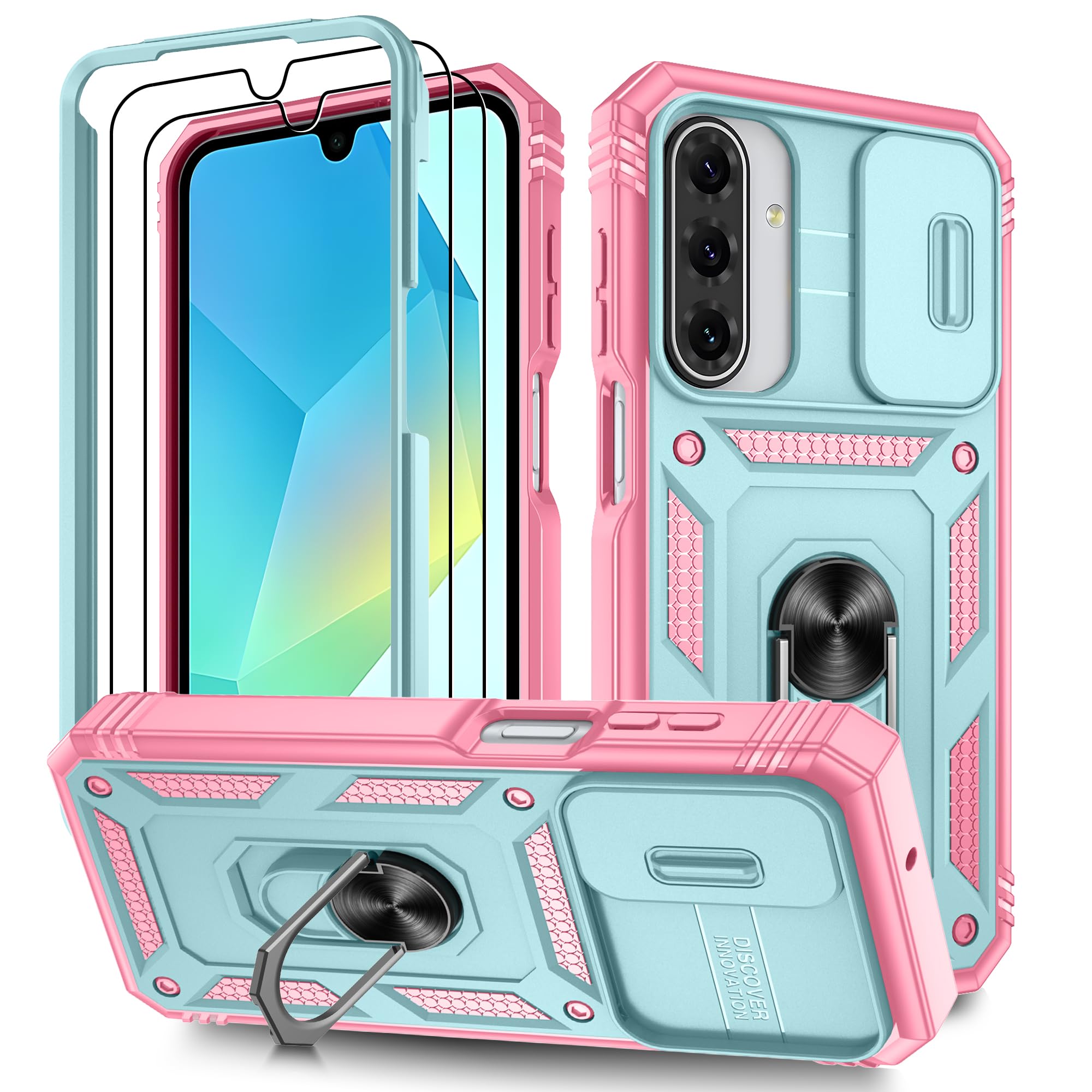 Kompatibel mit Samsung Galaxy Hülle, Eingebetteter Ständer Militärgrad Schutzhülle Handyhülle Starke Stoßfestigkeit Samsung Schutzhülle Samsung Galaxy case Cover