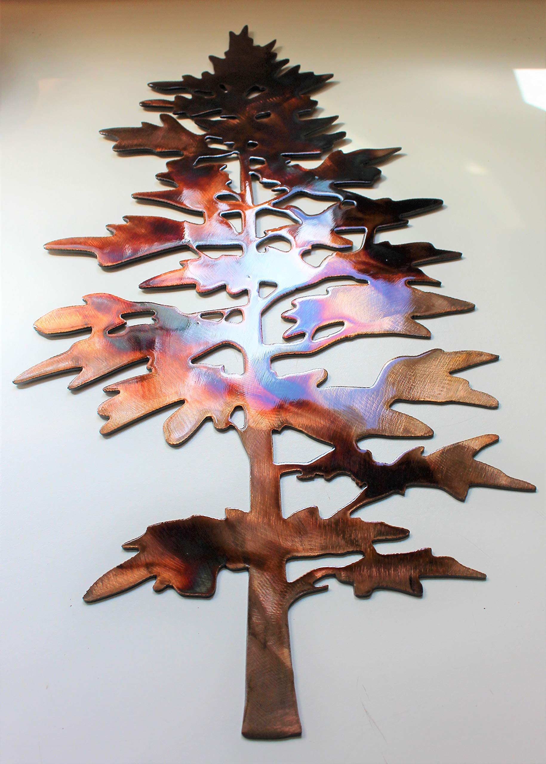Majestic Pine Tree Metal Wall Decor