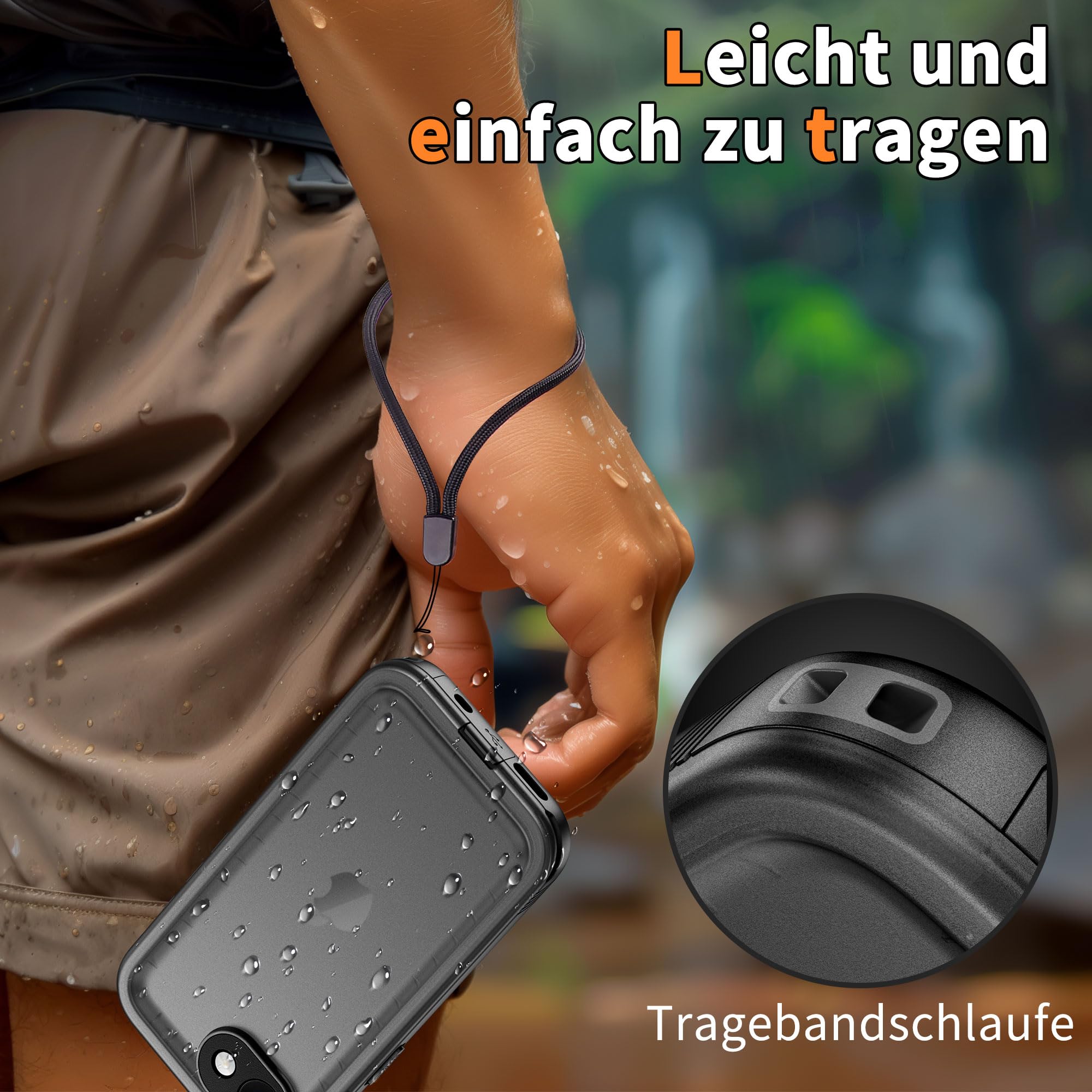 Cozycase TOP Militärschutz Hülle Für iPhone SE 2022 2020 8 7 wasserdichte 360 Panzerhülle Outdoor Vorne Hinten Case Soßfest Staubschutz Baustelle Waterproof Handyhülle Für iPhone SE, Schwarz