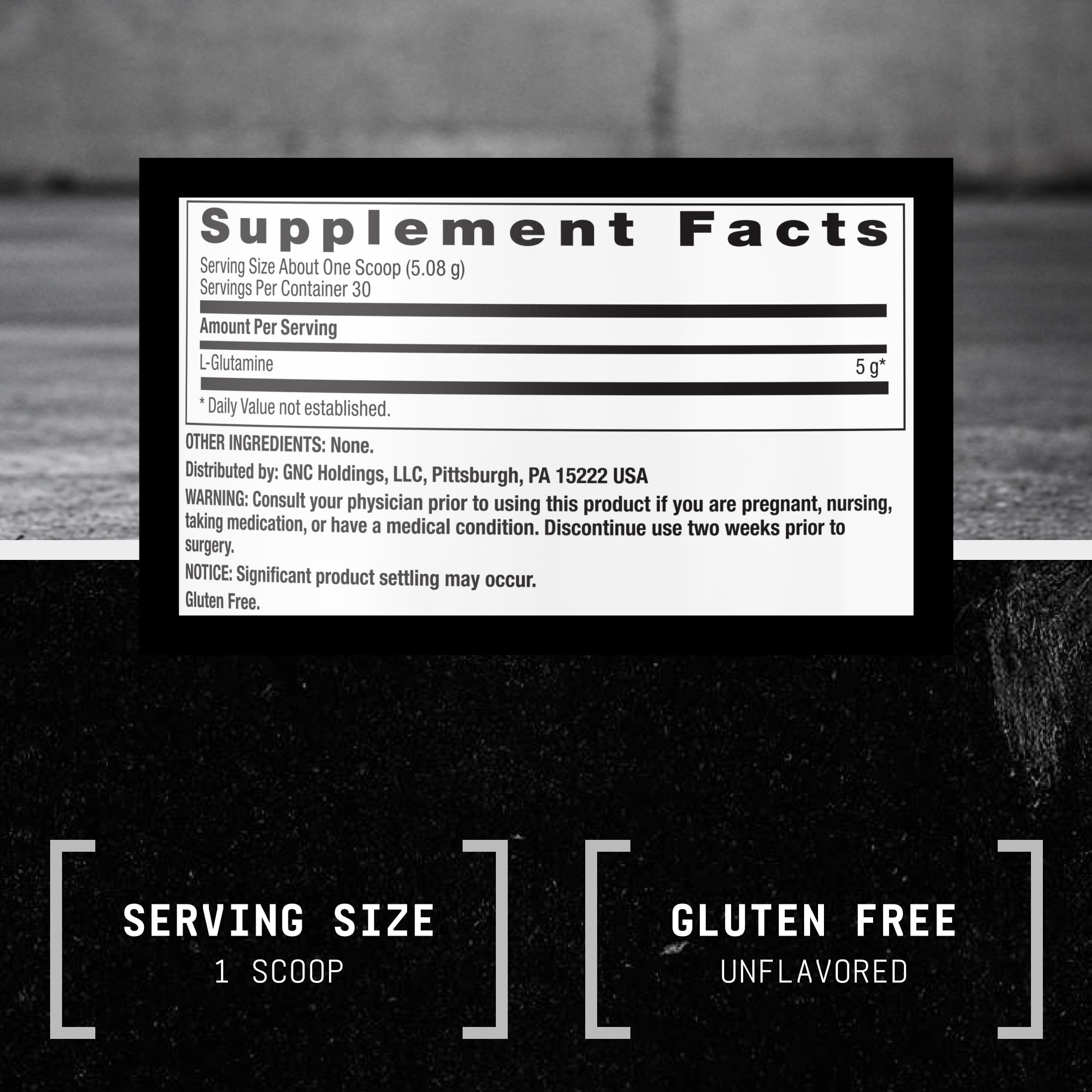 GNC Beyond Raw Chemistry Labs L-Glutamine Powder, 30 Servings — Amazon image 8