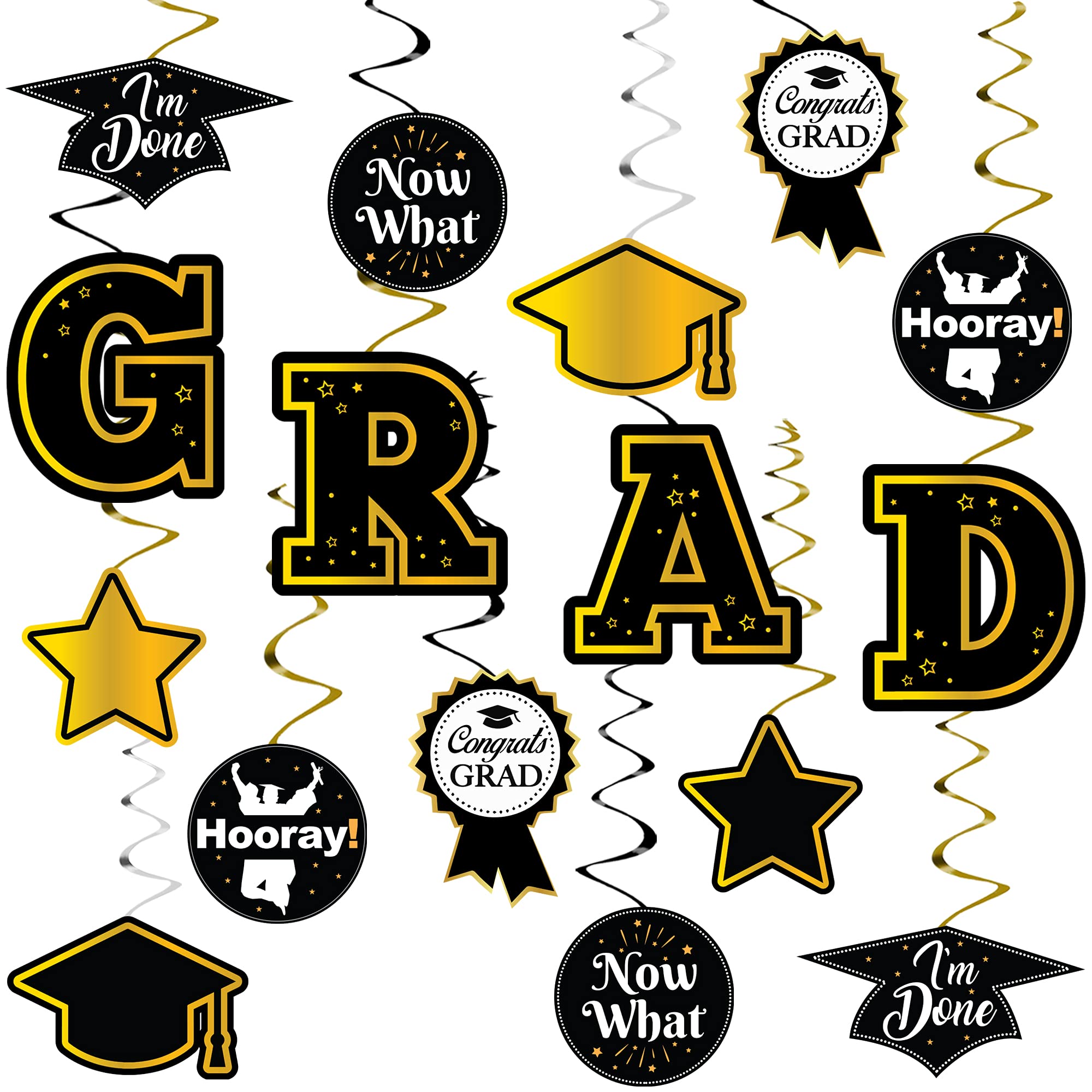 Buy KatchOn, Graduation Hanging Swirls Decorations Pack of 35, No DIY