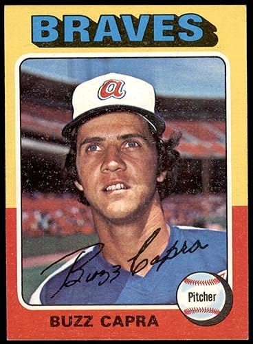 1975 Topps # 105 Buzz Capra Atlanta Braves (Baseball Card) EXMT Braves