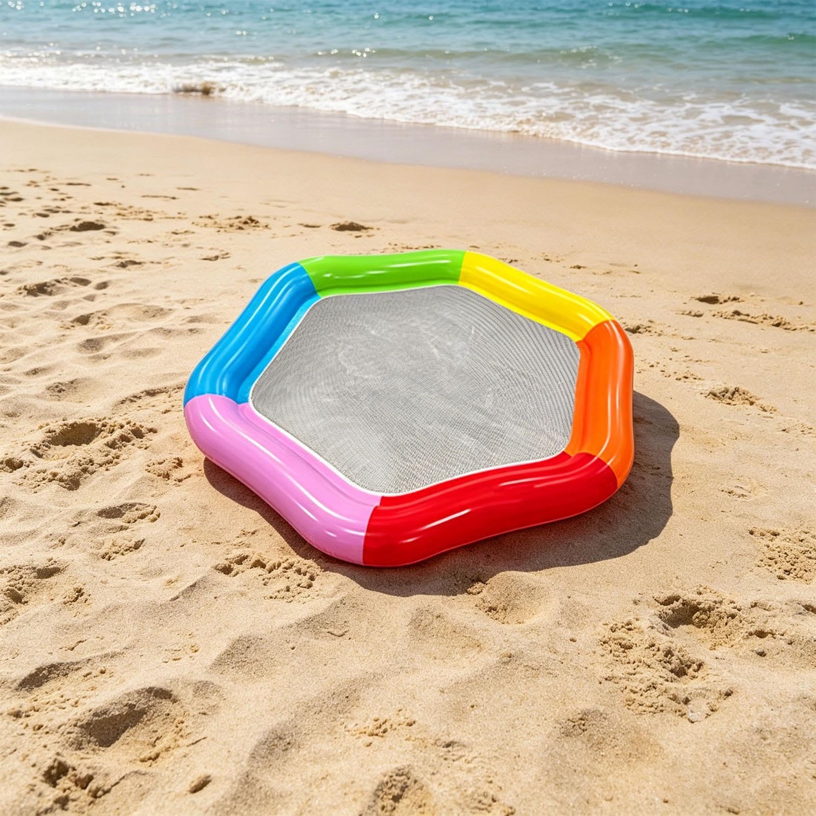 Dmuchane Pływaki Basenowe Dla Dorosłych Duży 2-osobowy szczelny sześciokąt | Dmuchany Leżak Basenowy Na Plażę, Jezioro, Rzeki, Parki, Podwórko, Wakacje,