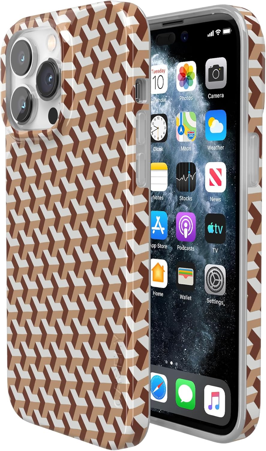 Casely iPhone 14 Pro Case | Step It Up | Abstract Geo | Compatible with MagSafe | Classic Ultra Slim Design - Image 2